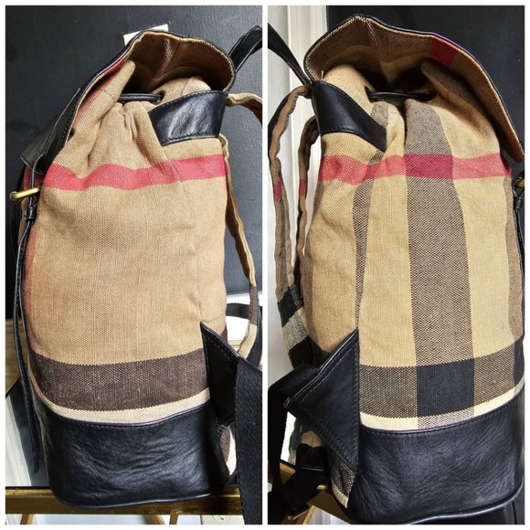 Authentic Burberry Drifton Backpack House Check Canvas - Picture 10 of 13